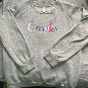 Crooks & Castles grey crew neck (medium)